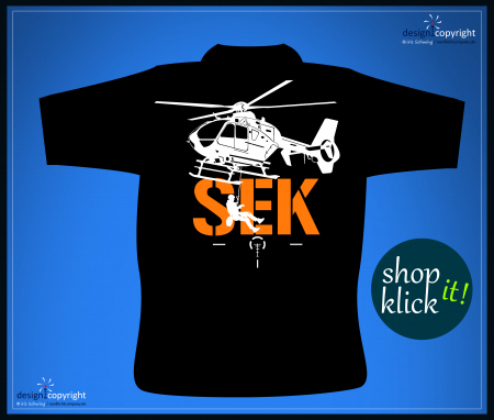 nc16_ SEK T-Shirt Hubschrauber H135/EC135 Spezialeinsatzkommando T-Shirt